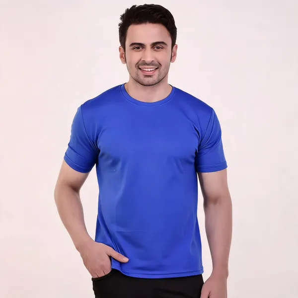 Blue_Dryfit_Regular_Fit_T-Shirt_For_Men