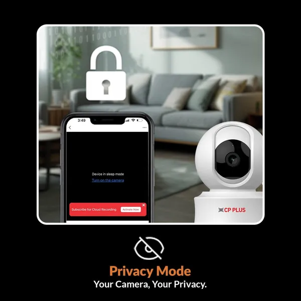Cp_Plus_3mp_Resolution_Smart_Wi_Fi_Cctv_Home_Security_Camera_360_View_Motion_Tracking_2_Way_Talk_Cloud_Sd_Card_Support_Ctc_Cyber_Secure_Tech_15m_Night_Vision_Cp_E31q