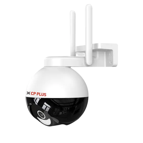 Cp_Plus_4mp_Quad_Hd_Outdoor_Wi_Fi_Cctv_Camera_360_Pan_Tilt_Full_Color_Night_Vision_Ctc_Cyber_Secure_Tech_Smart_Detection_Suite_View_Talk_Ok_Google_Cloud_Recording_Cp_Z43q