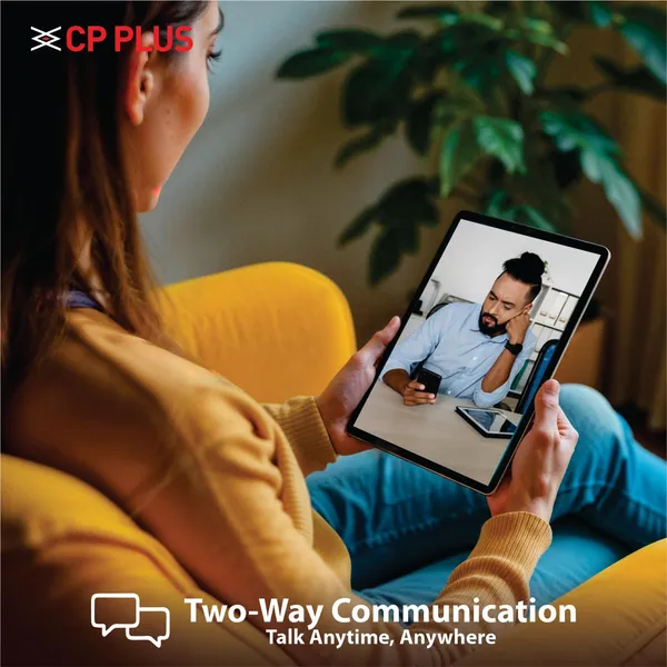 Cp_Plus_4mp_Quad_Hd_Smart_Wi_Fi_Cctv_Camera_For_Home_360_Pan_Tilt_Ctc_Cyber_Secure_Tech_Supports_Lan_View_Talk_Smart_Detection_Suite_Night_Vision_Cloud_Storage_Ok_Google_Cp_E41q