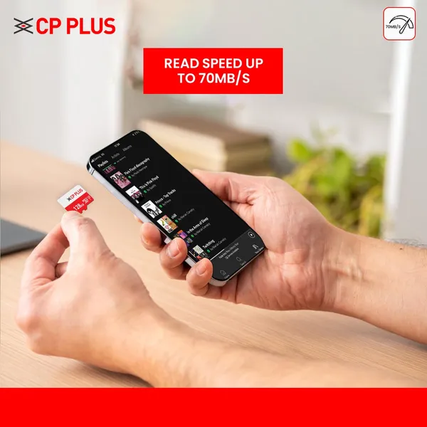 Cp_Plus_128gb_Microsdxc_Memory_Card_Grade_Uhs_3_Class_10_Up_To_70_Mbps_Reading_30_Mbps_Writing_Speed_With_High_Performance_Of_Data_Transfer_Lower_Power_Consumption_For_Portable_Devices