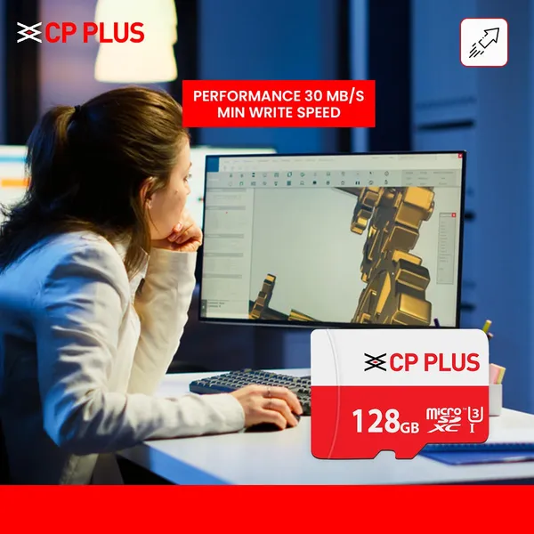 Cp_Plus_128gb_Microsdxc_Memory_Card_Grade_Uhs_3_Class_10_Up_To_70_Mbps_Reading_30_Mbps_Writing_Speed_With_High_Performance_Of_Data_Transfer_Lower_Power_Consumption_For_Portable_Devices