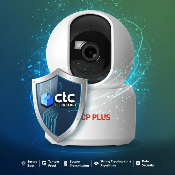 4mp_Quad_Hd_Smart_Wi_Fi_Cctv_Camera_For_Home_360_Pan_Tilt_Ctc_Cyber_Secure_Tech_View_Talk_Smart_Detection_Suite_Ir_Night_Vision_Cloud_Recording_Support_Ok_Google_Cp_E48q
