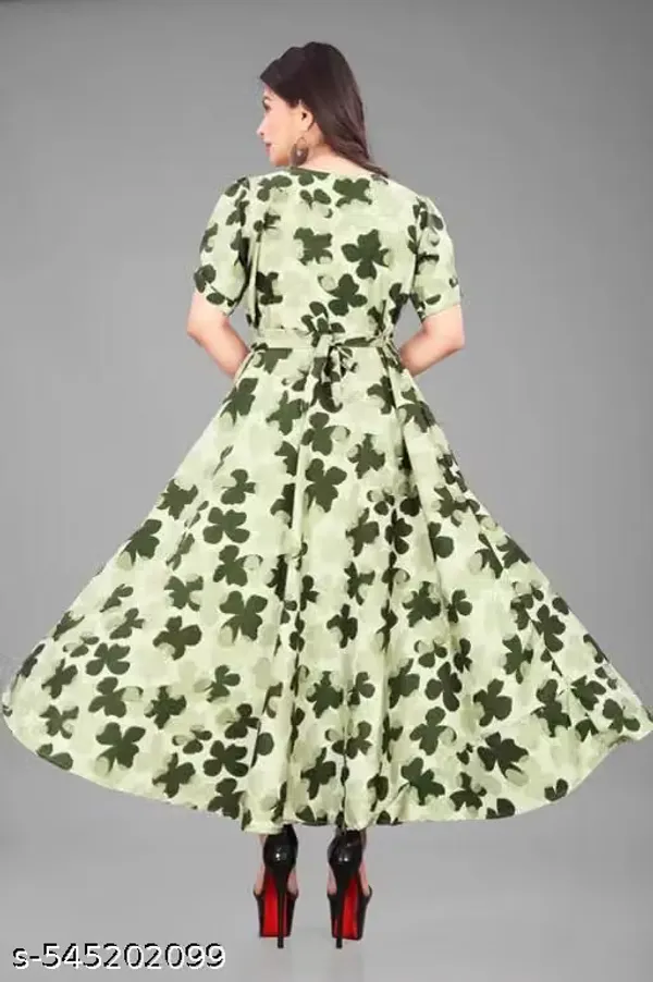 Green_Micro_Crepe_Floral_Fit_And_Flare_Dress_For_Women