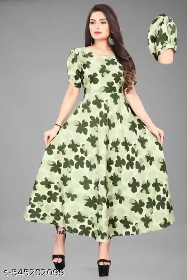 Green_Micro_Crepe_Floral_Fit_And_Flare_Dress_For_Women