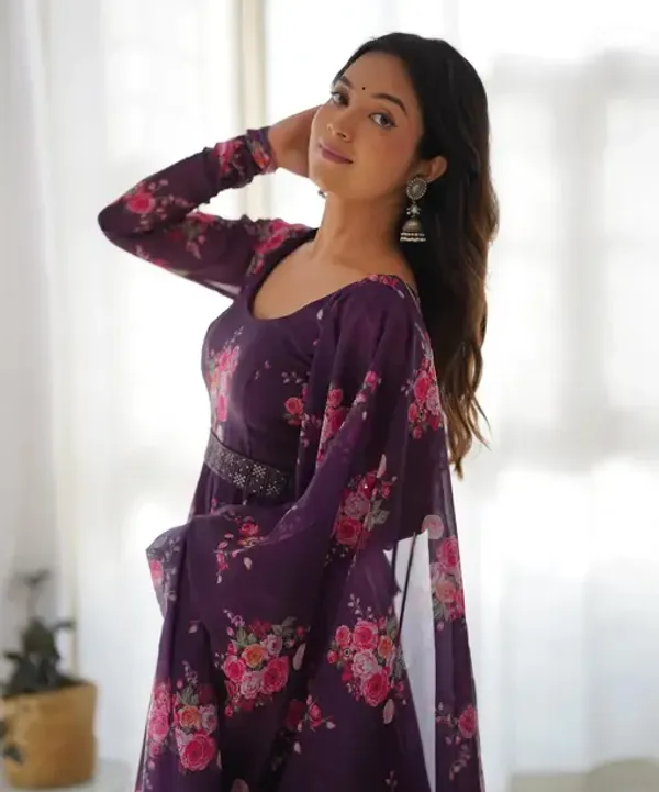 Purple_Georgette_Floral_Anarkali_Dress_For_Women