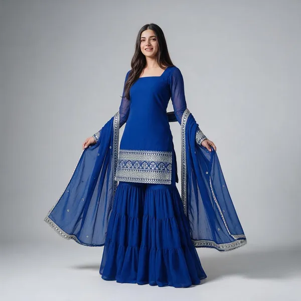 Blue_Georgette_Embroidered_Anarkali_Suit_Set_For_Women