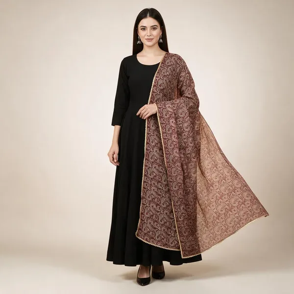 Black_Georgette_Straight_Kurta_Set_With_Dupatta_For_Women