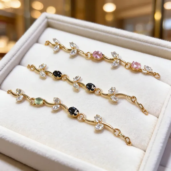 Gold_Alloy_Floral_Charm_Hand_Bracelet_For_Women