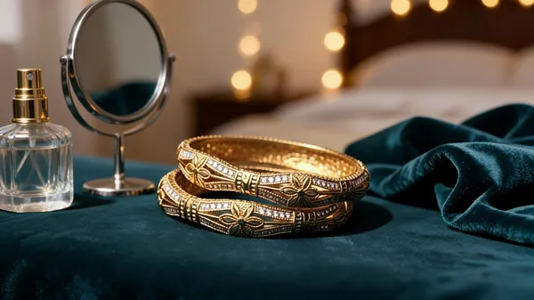 Gold_Metal_Floral_Embellished_Bangles_For_Women