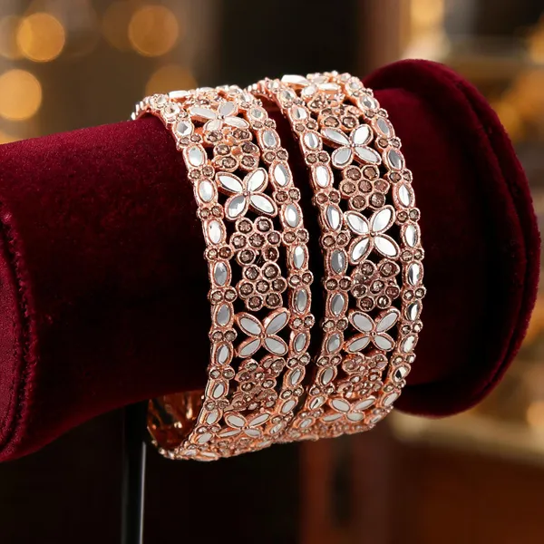 Rose_Gold_Metal_Floral_Mirror_Work_Kundan_Bangles_For_Women