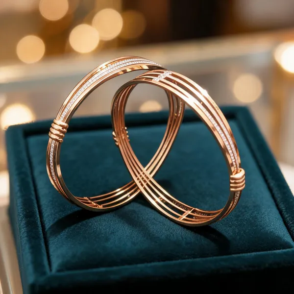 Rose_Gold_Metal_Multi_Strand_Bangle_Set_For_Women
