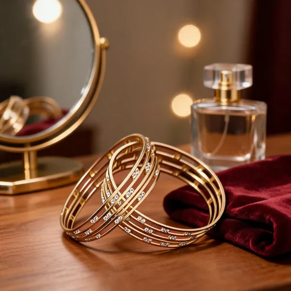 Gold_Metal_Stone_Studded_Bangle_Set_For_Women