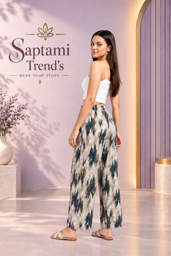 White_And_Teal_Cotton_Tie-Dye_Print_Wide_Leg_Palazzo_Pant_For_Women