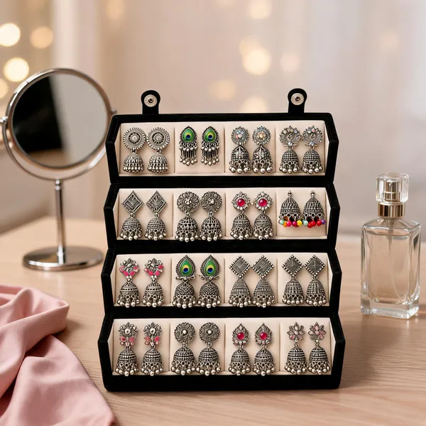 Silver_Oxidised_Alloy_Jhumka_Earrings_Set_For_Women