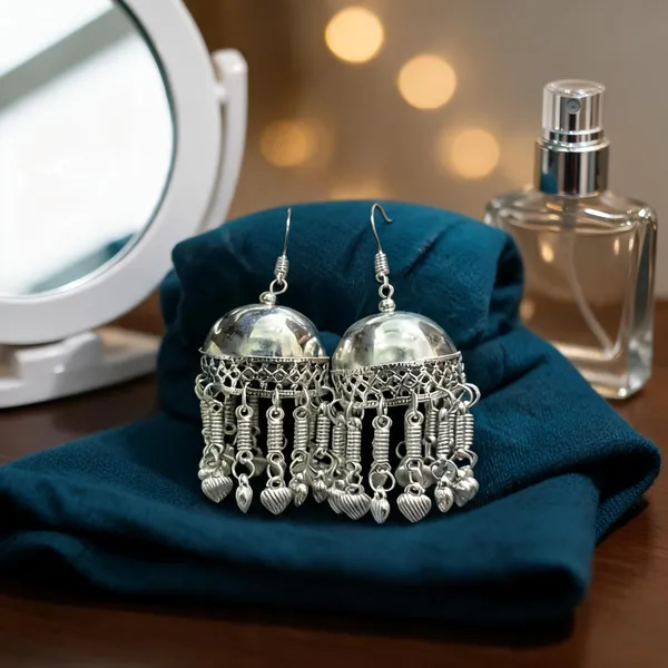 Silver_Alloy_Oxidised_Jhumka_Earrings_For_Women