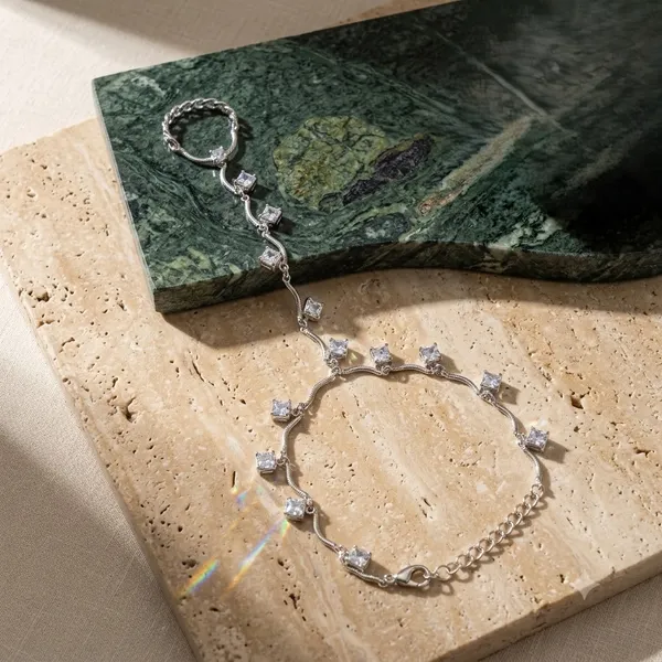 Silver_Tone_Stainless_Steel_Crystal_Hand_Chain_For_Women