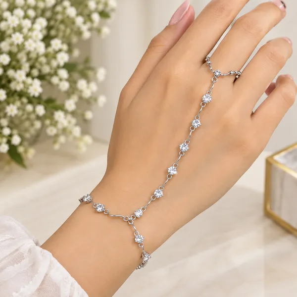 Silver_Tone_Stainless_Steel_Crystal_Hand_Chain_For_Women