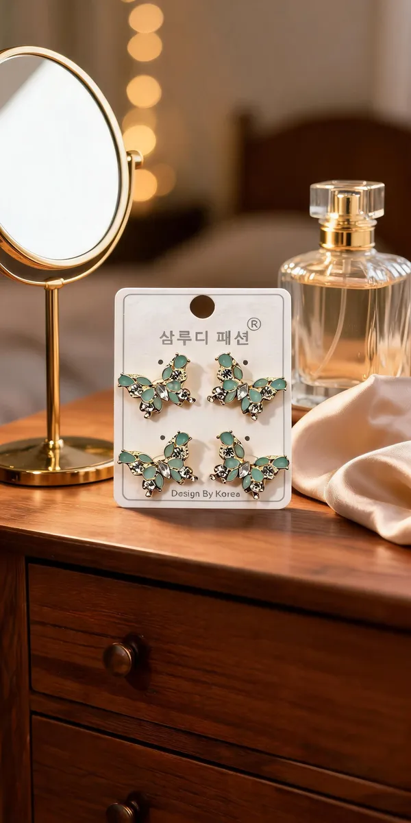 Golden_Stainless_Steel_Floral_Drop_Earrings_For_Women_-_Pack_Of_4