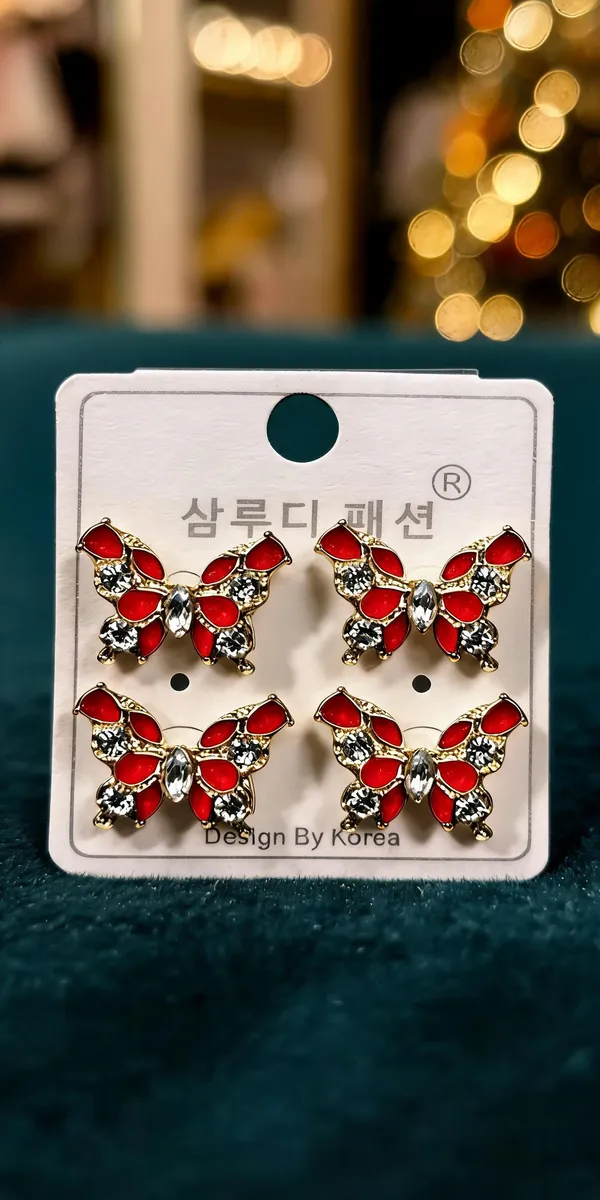 Golden_Alloy_Butterfly_Stud_Earrings_For_Women_-_Pack_Of_4