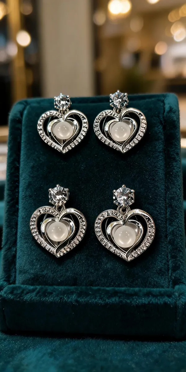 Silver_Stainless_Steel_Heart_Drop_Earrings_For_Women_-_Pack_Of_4