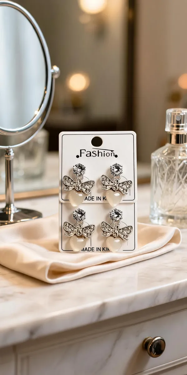 Silver_Stainless_Steel_Butterfly_Heart_Drop_Earrings_For_Women_-_Pack_Of_4