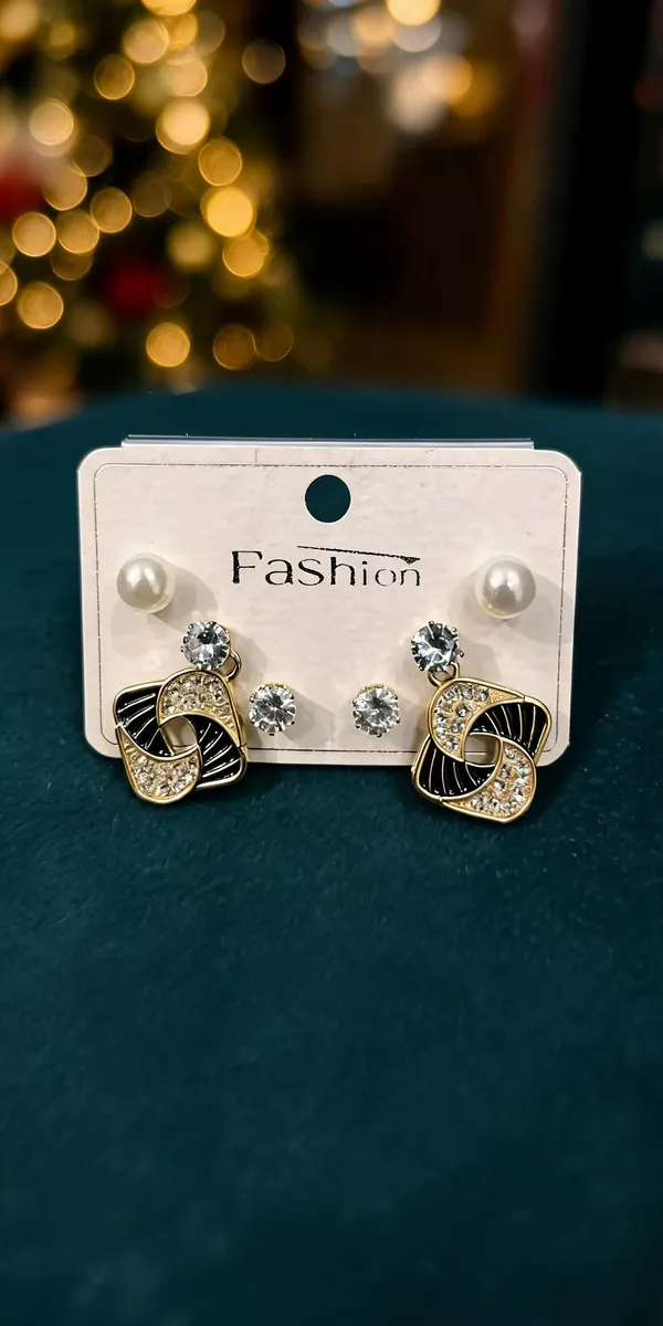 Mix_Stainless_Steel_Crystal_Geometric_Earrings_For_Women_-_Pack_Of_3