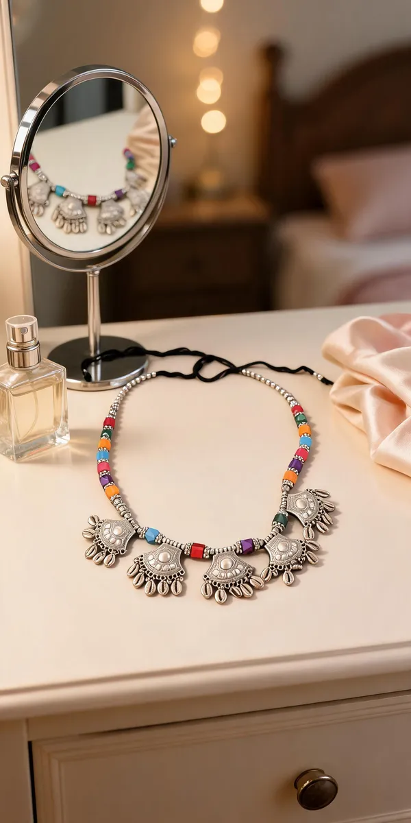 Oxidised_Silver_Alloy_Statement_Necklace_Set_For_Women