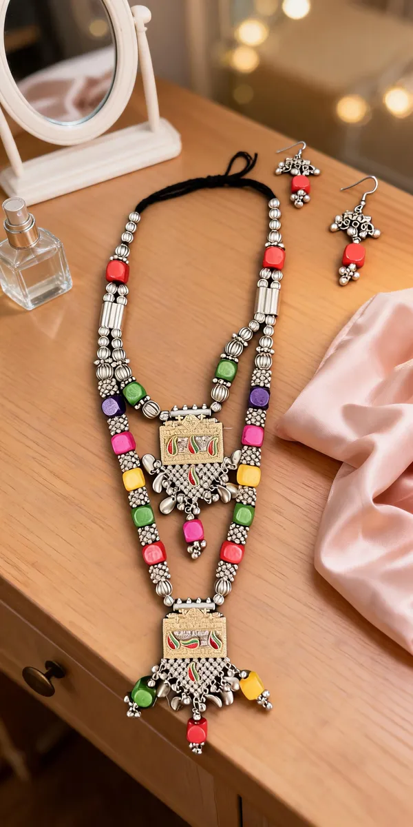 Oxidised_Silver_Alloy_Ethnic_Necklace_Set_For_Women