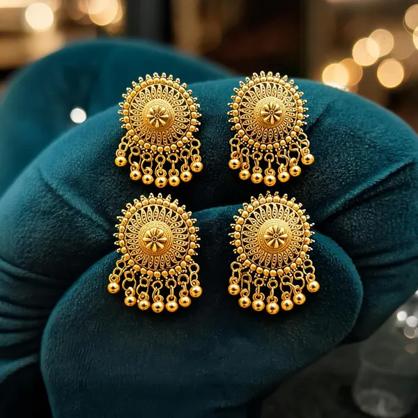 Golden_Alloy_Chandbali_Jhumka_Earrings_For_Women_-_Pack_Of_4