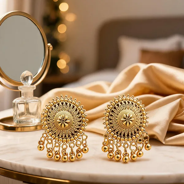 Golden_Alloy_Chandbali_Jhumka_Earrings_For_Women_-_Pack_Of_4