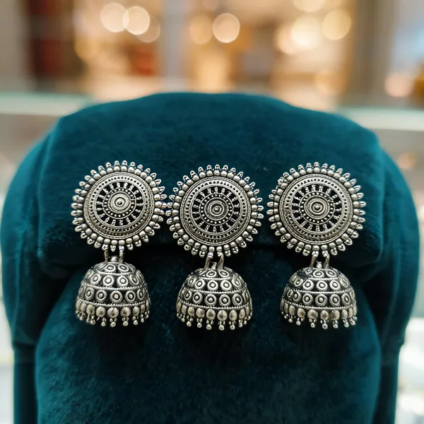 Oxidised_Silver_Alloy_Traditional_Jhumka_For_Women_-_Pack_Of_3