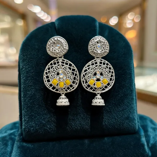 Silver_Alloy_Filigree_Dangle_Jhumka_For_Women_-_Pack_Of_2