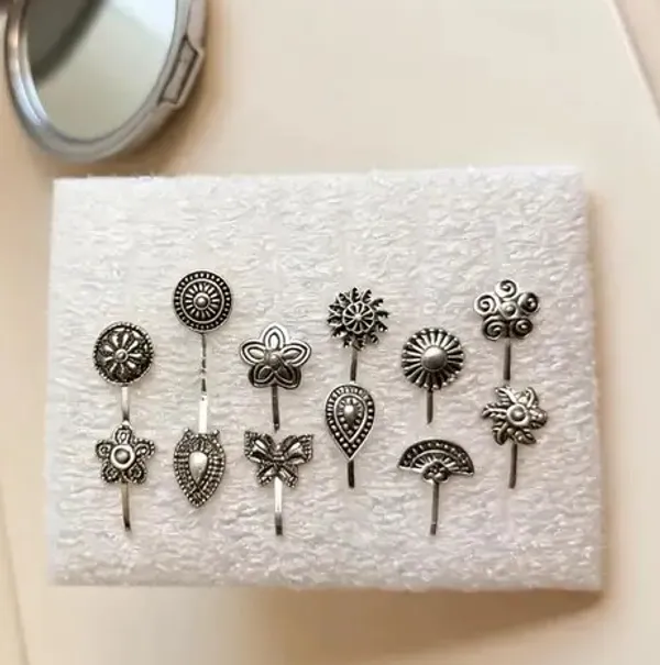 Oxidised_Silver_Alloy_Nose_Pins_Set_Of_12_For_Women