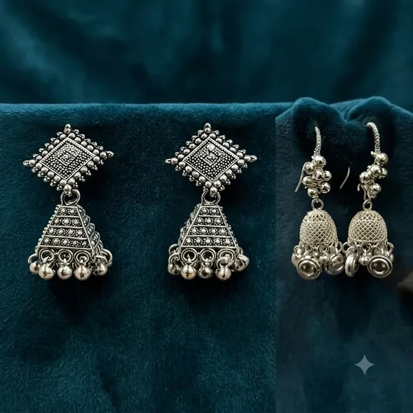 Silver_Alloy_Embellished_Jhumka_Earrings_For_Women_Pack_Of_2