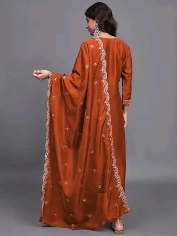 Orange_Cotton_Silk_Straight_Kurta_Set_With_Dupatta_For_Women