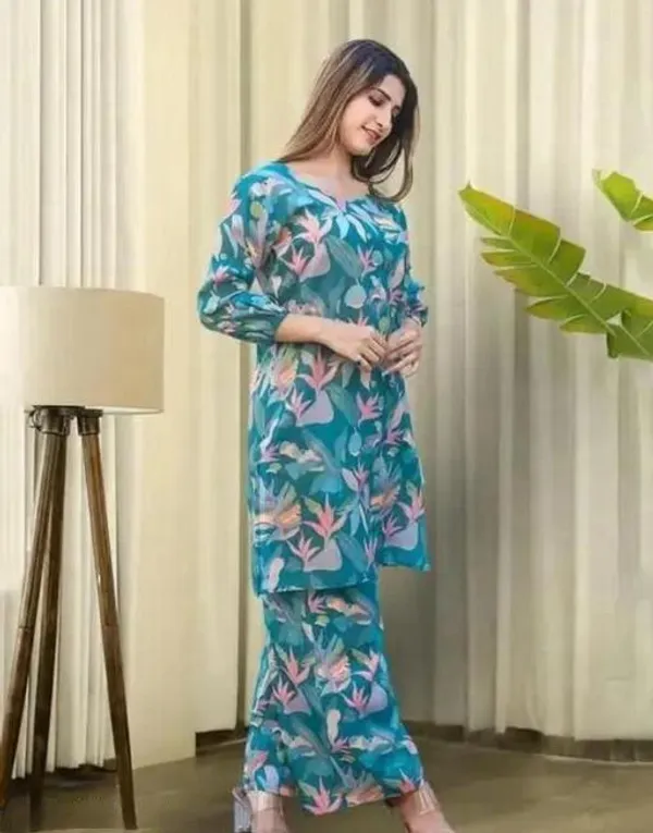Mint_Green_Cotton_Silk_Straight_Kurta_With_Palazzo_For_Women