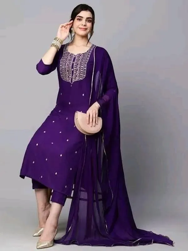 Purple_Cotton_Silk_Straight_Embroidered_Kurta_Set_For_Women