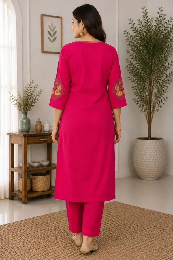 Pink_Cotton_Silk_Straight_Kurta_With_Bottomwear_For_Women