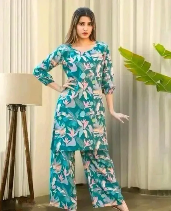 Mint_Green_Cotton_Silk_Straight_Kurta_With_Palazzo_For_Women