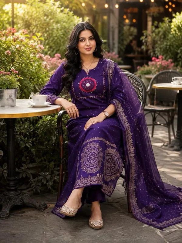 Purple_Cotton_Silk_Straight_Kurta_Set_With_Dupatta_For_Women