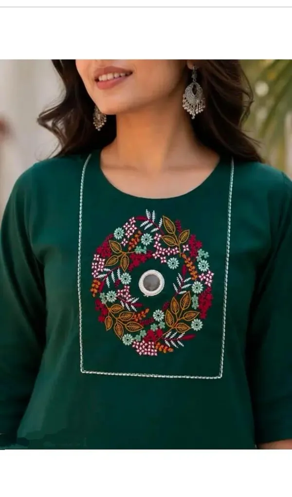 Green_Cotton_Silk_Straight_Kurta_With_Bottomwear_For_Women