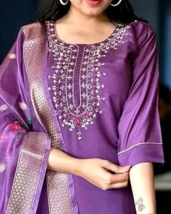 Purple_Cotton_Silk_Straight_Kurta_Set_With_Dupatta_For_Women