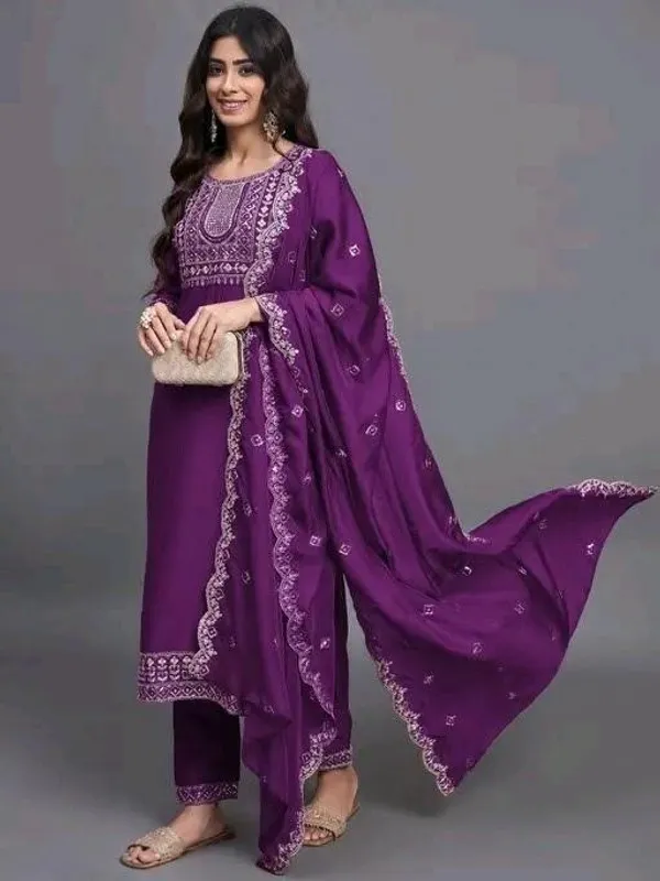 Purple_Cotton_Silk_Straight_Kurta_Set_With_Dupatta_For_Women