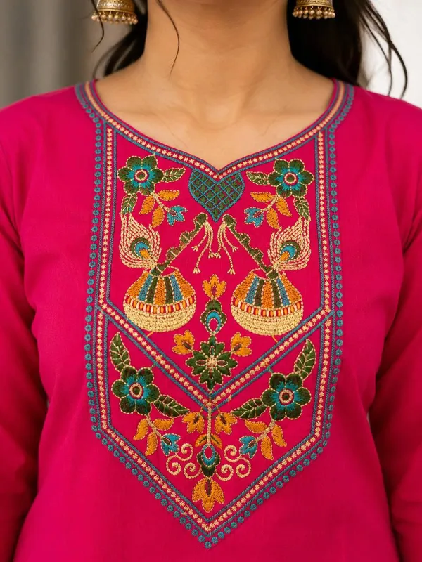 Pink_Cotton_Silk_Straight_Kurta_With_Bottomwear_For_Women