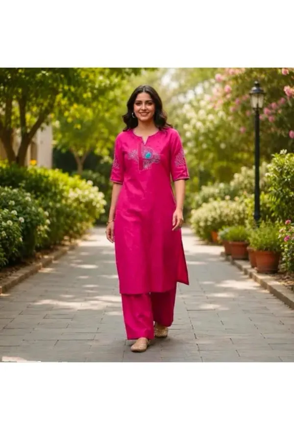 Pink_Cotton_Silk_Straight_Kurta_With_Bottomwear_For_Women