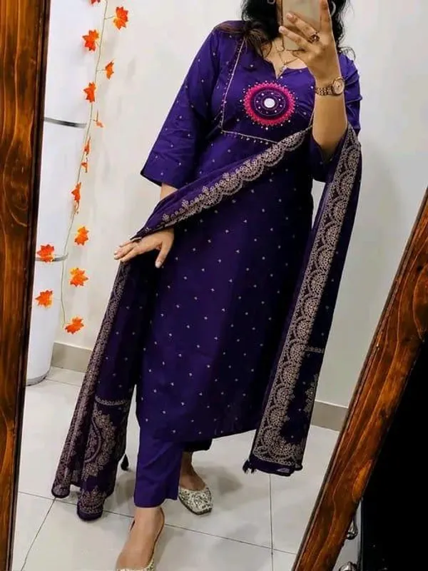 Purple_Cotton_Silk_Straight_Kurta_Set_With_Dupatta_For_Women