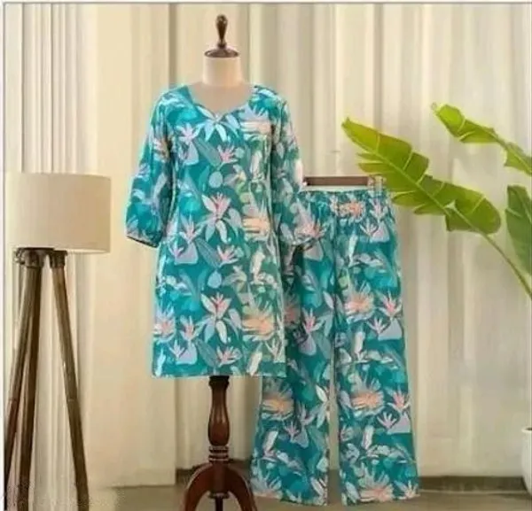 Mint_Green_Cotton_Silk_Straight_Kurta_With_Palazzo_For_Women
