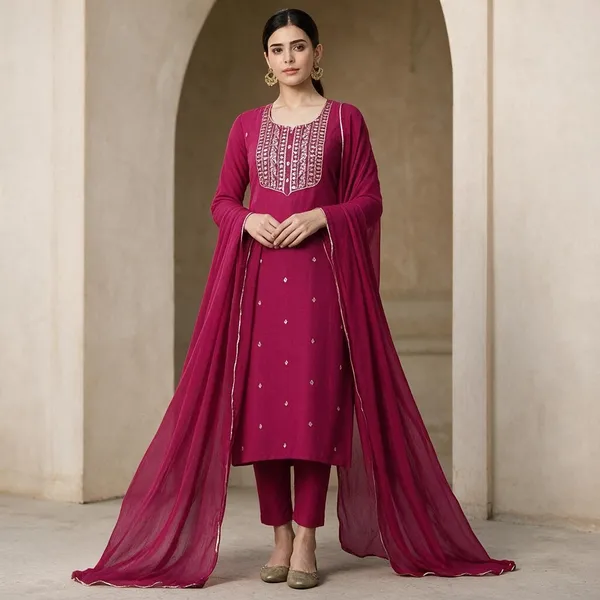 Pink_Cotton_Silk_Straight_Embroidered_Kurta_Set_For_Women