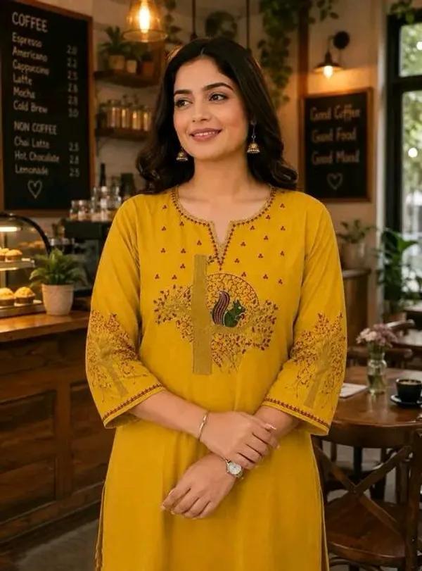 Yellow_Cotton_Silk_Straight_Printed_Kurta_Set_For_Women